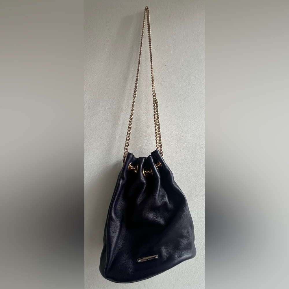 Rebecca Minkoff Purple Crossbody Bag with Gold Chain